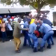 Police officers arresting Mido Macia, 27, a taxi driver in Mozambique.